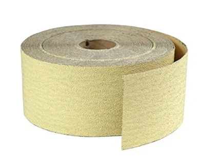 Rolo de lixa amarela