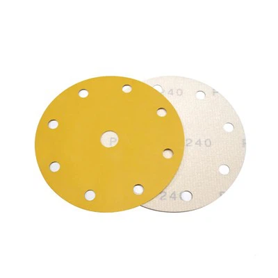 Disco de papel dourado